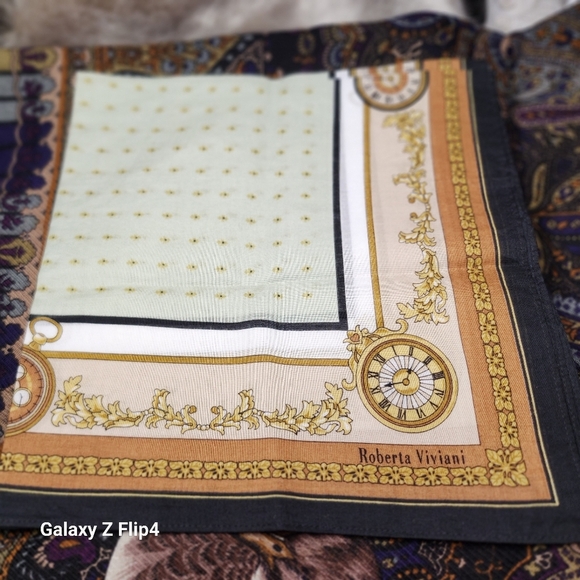 Roberta Viviani Handkerchief Cotton Brandnew - Picture 3 of 7